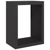 Wózki magazynowe - vidaXL Stojak na drewno opałowe, czarny, 60x40x80 cm, stalowy - miniaturka - grafika 1