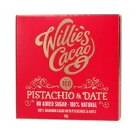 Czekolada - Willies Cacao Czekolada Pistacje i daktyle Pistachio and Date 50 g - miniaturka - grafika 1