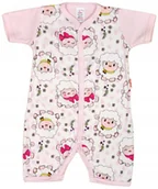 Pajacyki dla niemowląt - PAJAC KRÓTKI RĘKAW rampers OWIECZKI 74 KLEKLE - miniaturka - grafika 1