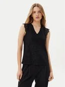 Bluzki damskie - Pieces Bluzka Olline 17154614 Czarny Regular Fit - miniaturka - grafika 1