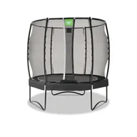 Trampoliny - Exit Trampolina ogrodowa Allure Premium 253 czarna - miniaturka - grafika 1