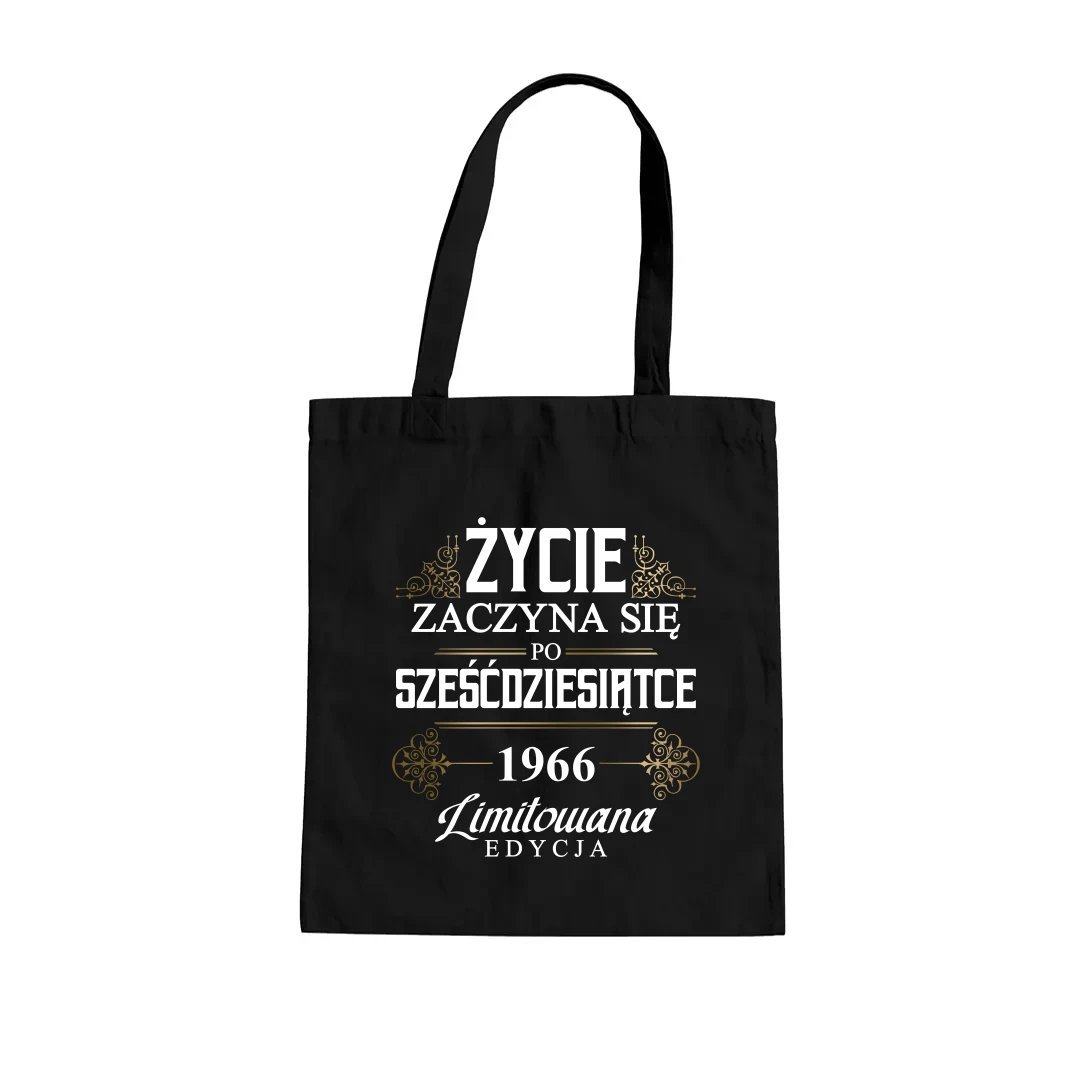 Życie zaczyna się po sześćdziesiątce 1966 Limitowana edycja - torba na prezent na 60tkę