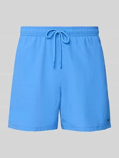 Spodenki kąpielowe o kroju regular fit z wyhaftowanym logo - Kąpielówki męskie - miniaturka - grafika 1