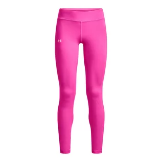 Spodnie i spodenki dla dziewczynek - Dziewczęce legginsy treningowe UNDER ARMOUR Motion Legging - różowe - grafika 1