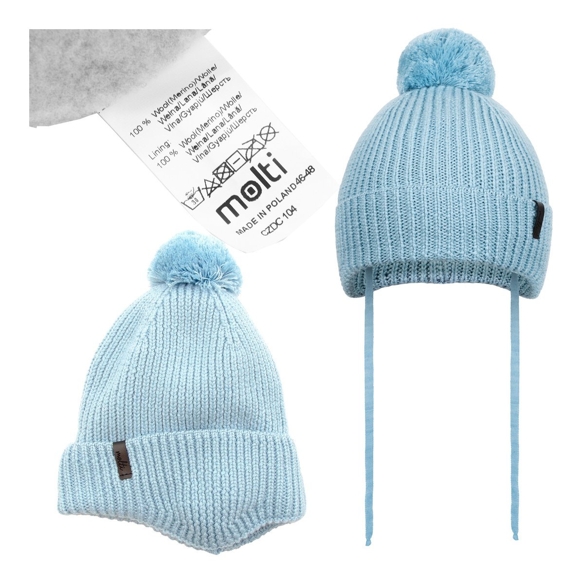 Czapka dziecięca MOLTI CZDC104 niebieska 46-48
