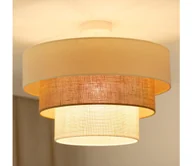 Lampy sufitowe - Brilagi-Żyrandol natynkowy DENVER LUNETA 1xE27/15W/230V śr. 45 beżowy/brązowy/kremowy - miniaturka - grafika 1