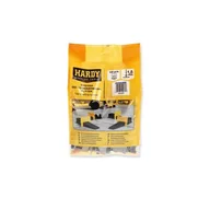 Narzędzia glazurnicze - Klipsy do poziomowania płytek fuga 1,5 mm płytki 3-16 mm woreczek 100 sztuk Hardy - miniaturka - grafika 1