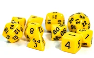 Gry planszowe - Kostki RPG Żółty Zestaw 10 Kości Kostek K24 K30 - miniaturka - grafika 1