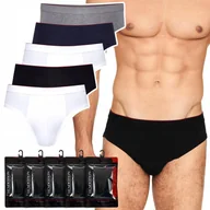 Majtki męskie - HENDERSON RED LINE slipy męskie BAWEŁNA 5-PAK - M - miniaturka - grafika 1