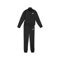 Odzież sportowa dziecięca - Dziewczęcy dres trykotowy ESS Tape PUMA Black - miniaturka - grafika 1