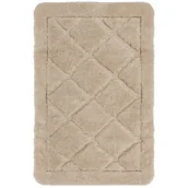 Dywaniki łazienkowe - Dywanik łazienkowy Soft 50x80 cm antypoślizgowy beżowy - miniaturka - grafika 1