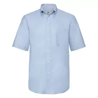 Koszule męskie - Koszula męska z krótkim rękawem Oxford Fruit of the Loom - Oxford Blue S - miniaturka - grafika 1