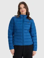 Kurtki damskie - 4F Kurtka puchowa z wypełnieniem syntetycznym damska - granatowa L - miniaturka - grafika 1