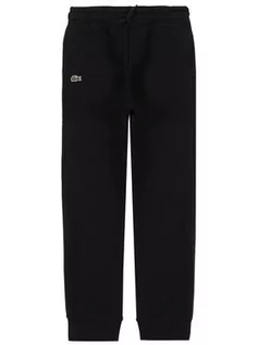 Spodnie i spodenki dla dziewczynek - Lacoste Spodnie dresowe XJ9476 Czarny Regular Fit - grafika 1