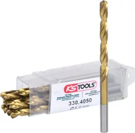 Wiertła - KS TOOLS HSS TiN Wiertło spiralne, 5mm, 10-ciopak - miniaturka - grafika 1