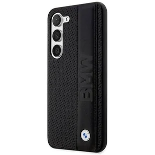 Etui BMW BMHCS23M22RDPK S23+ S916 czarny/black hardcase Leather Textured & Stripe - Etui i futerały do telefonów - miniaturka - grafika 2
