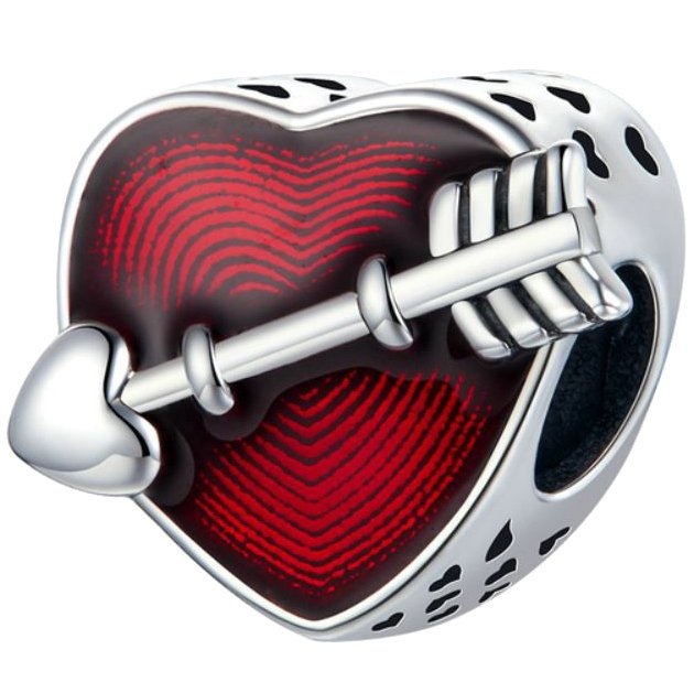 CHARMS SERCE srebro 925 koralik S925