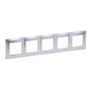 Legrand Ramka pięciokrotna Niloe Selection 762015 aluminium - Klawisze i ramki - miniaturka - grafika 1