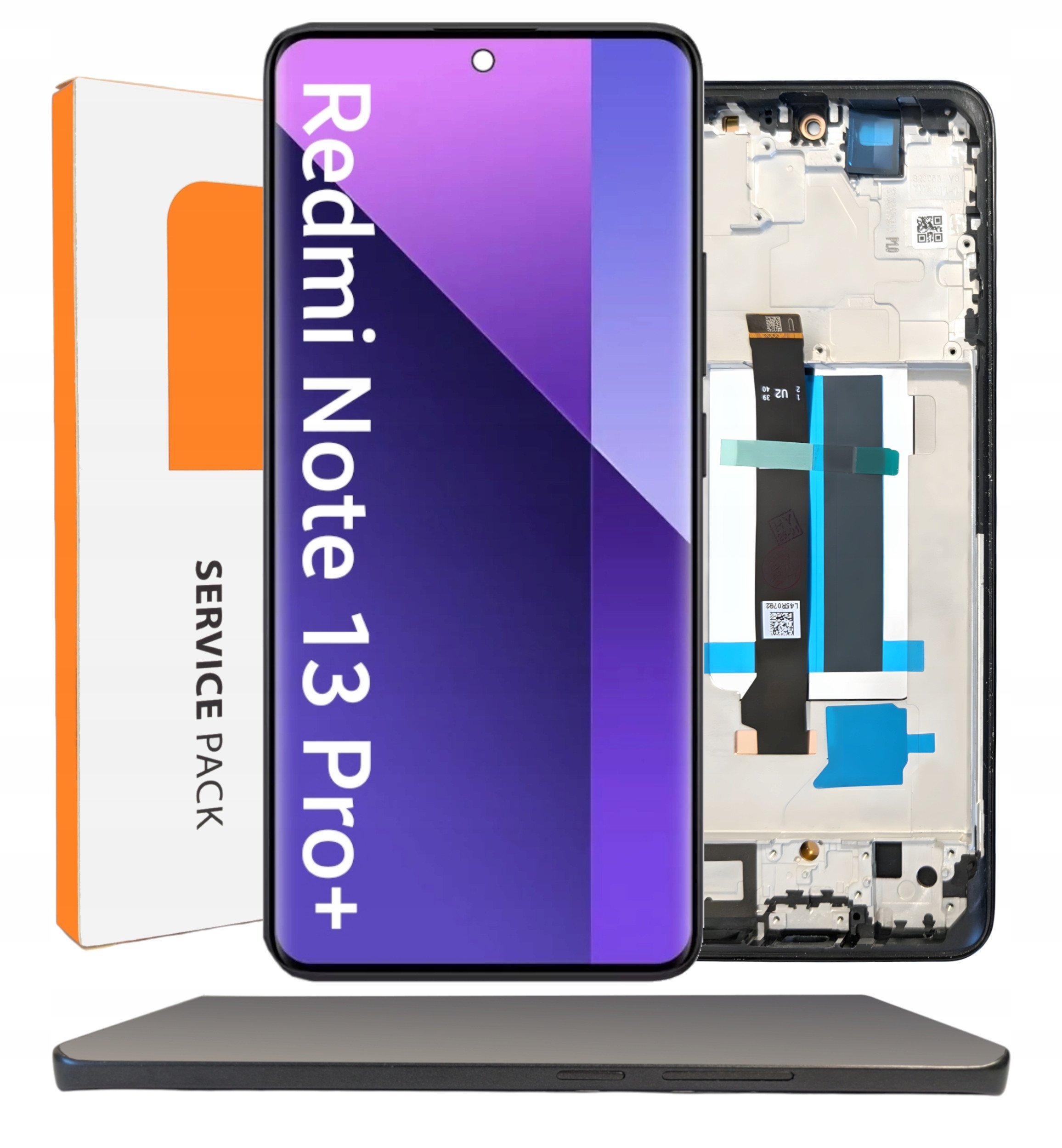 ORYGINAŁ WYŚWIETLACZ LCD DO XIAOMI REDMI NOTE 13 PRO PLUS RAMKA CZARNY