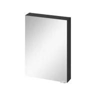 Szafki łazienkowe - Szafka łazienkowa wisząca z lustrem Cersanit Larga 60 cm antracyt S164-034 - miniaturka - grafika 1