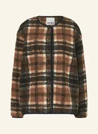 Kurtki damskie - Ichi Kurtka Pluszowa Ihkolira braun - ICHI - miniaturka - grafika 1