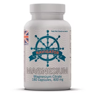 Magnez 400 mg 180 kapsułek NAVIGATOR - Witaminy i minerały - miniaturka - grafika 1