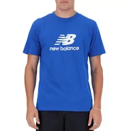 Koszulki sportowe męskie - Koszulka New Balance MT41502BUL - niebieska - miniaturka - grafika 1