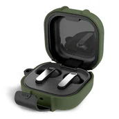 Etui i futerały do telefonów - TECH-PROTECT SLIM HOOK SAMSUNG GALAXY BUDS 4 / 4 PRO OLIVE GREEN - miniaturka - grafika 1