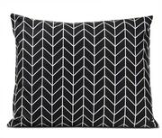 Poszewki na poduszki - Poszewka 50x70 bawełniana Geometric Black - miniaturka - grafika 1