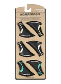 Kije trekkingowe - Końcówki do kijów Komperdell Nordic Walking Pad 3Pack - black/gold/silver/mint - miniaturka - grafika 1