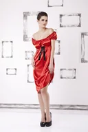 Piżamy damskie - HALKA ANABEL (kolor granat, rozmiar M) - miniaturka - grafika 1