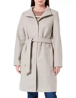 Płaszcze damskie - VERO MODA Damski płaszcz VMPOPALLY COAT BOOS, Silver Mink/Szczegóły: melanż, M - grafika 1