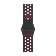 Akcesoria do smartwatchy - Apple Opaska sportowy Nike w kolorze czarnym/intensywnego różu do koperty 44mm / 45mm / 46mm / 49mm - rozmiar S/M/L, oryginalna plomba, MWUC2ZM/A - miniaturka - grafika 1