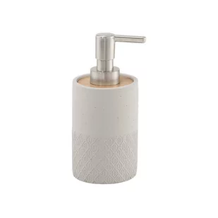 Beżowy betonowy dozownik do mydła Sapho Afrodite, 150 ml - Mydelniczki i dozowniki mydła - miniaturka - grafika 1