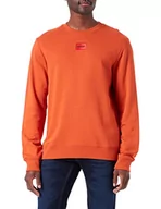 Swetry męskie - HUGO sweter męski, Dark Orange801, L - miniaturka - grafika 1