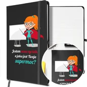 Notesy i bloczki - NOTES A5 z Gumką Prezent dla NAUCZYCIELKI Wzory - miniaturka - grafika 1