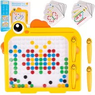 Układanki dla dzieci - Tablica Magnetyczna Kurczak MagPad Układanka Edukacyjna Mozaika - miniaturka - grafika 1