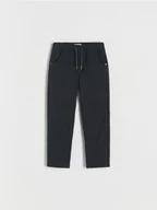 Spodnie i spodenki dla chłopców - Reserved - Spodnie z ociepleniem - czarny - miniaturka - grafika 1