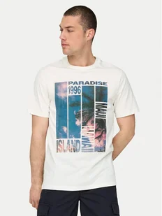 Only & Sons T-Shirt Magdy 22029454 Biały Regular Fit - Koszulki męskie - miniaturka - grafika 1