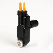 Akcesoria i części do pralek i suszarek - Syfon inspekcyjny podwójny do skroplin i kondensatu, z rewizją, czarny, Lira - miniaturka - grafika 1