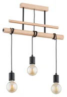Lampy sufitowe - Drewniana lampa sufitowa, długie przewody AL 62313 z serii GENTO - miniaturka - grafika 1
