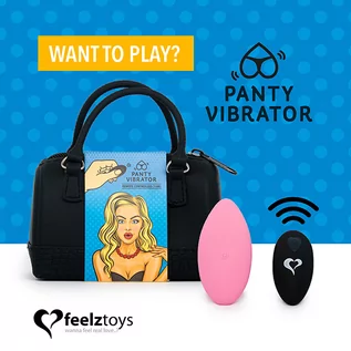 Wibratory i masażery - FeelzToys Panty Vibe Remote Controlled Vibrator Pink - grafika 1