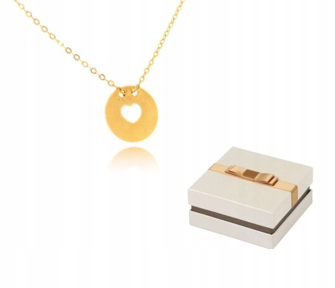 Złoty Naszyjnik Serce w Kole ZN90