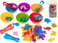 Układanki dla dzieci - Zwierzęta morskie edukacyjne nauka liczenia montessori 36 zwierzątek - miniaturka - grafika 1