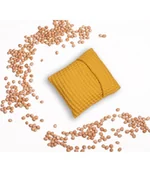 Termofory - Wild Nature, Mały termofor z pestek wiśni pokrowiec wafel, Musztardowy - miniaturka - grafika 1