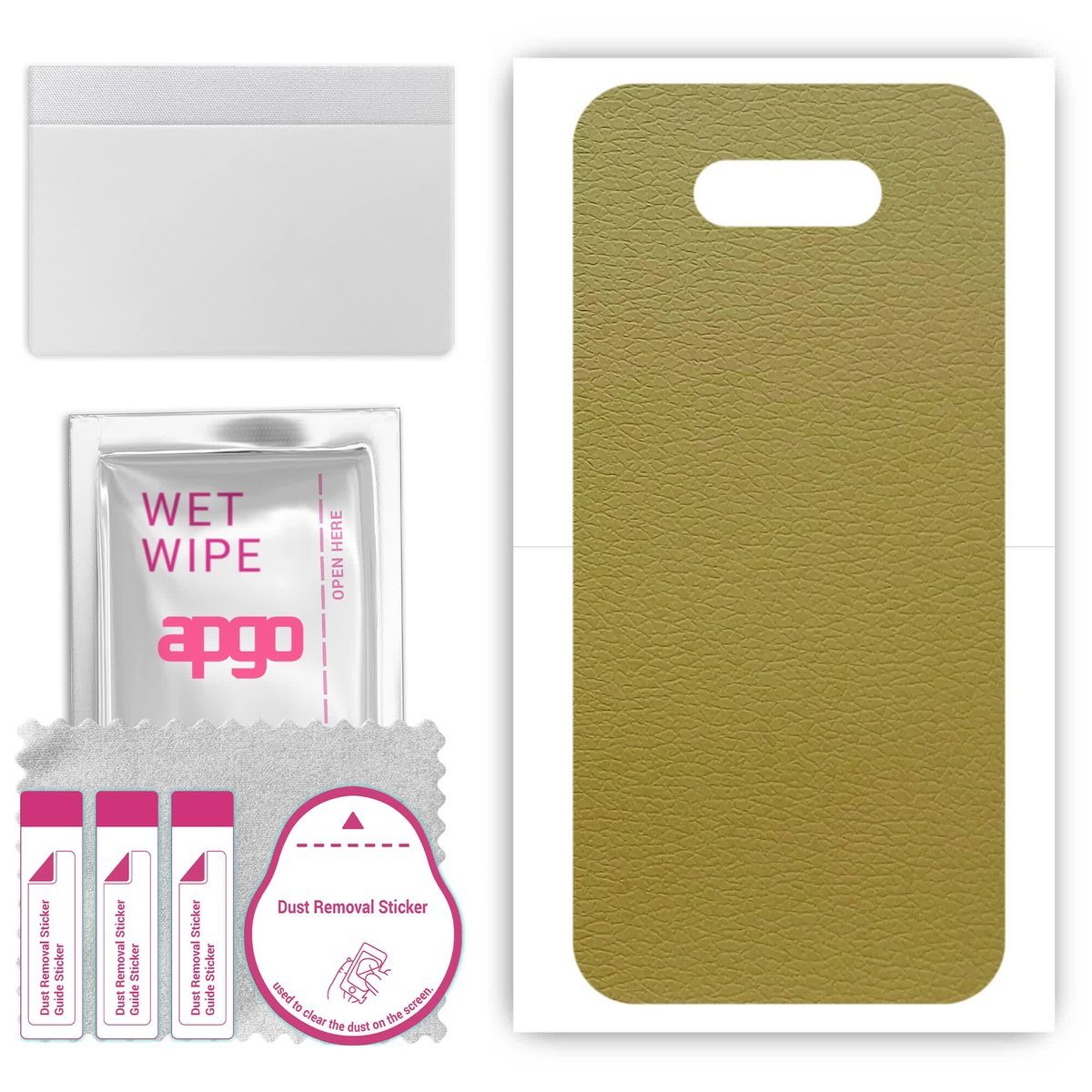 Folia naklejka skórka strukturalna na TYŁ do LG Q31 - Skóra Oliwkowa - apgo SKINS