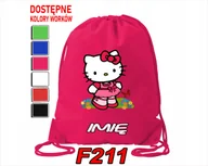 Torby szkolne - WOREK SZKOLNY NA WF SPORTOWY NA BUTY DLA DZIECI WYBRANE WZORY- IMIĘ - miniaturka - grafika 1