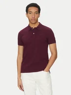 Koszulki męskie - Geox Polo M5511B T3240 F8312 Bordowy Regular Fit - miniaturka - grafika 1