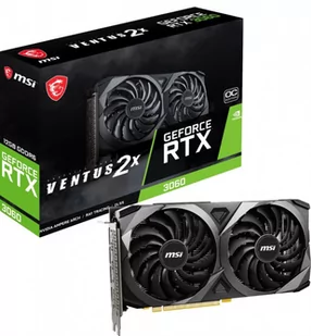 MSI GeForce RTX 3060 VENTUS 2X 12GB OC LHR GEFORCE RTX 3060 VENTUS 2X 12G OC - Karty graficzne - miniaturka - grafika 1
