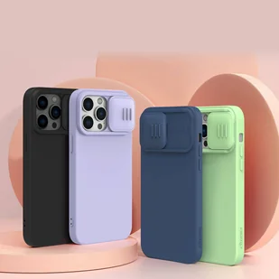 Nillkin CamShield Magnetic Silicone Case etui iPhone 14 Pro magnetyczny MagSafe pokrowiec z osłoną na aparat zielony - Etui i futerały do telefonów - miniaturka - grafika 19